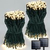 2 Pack Total 400 LED Solar Christmas Lights Outdoor, Solar