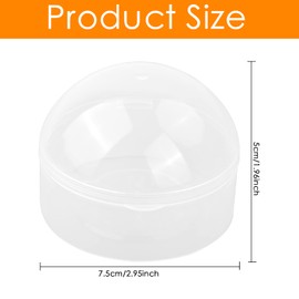 Jinlaili 3 Pieces Transparent Dummy Box Dustproof Dummy Holder BPA Free Dummy Box Portable Travel Storage Box for Daily Storage of 2 Dummies - Baby Friendly