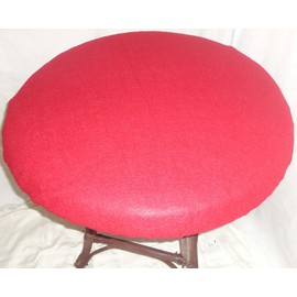 Poker Table Top - Premium Velvet Table Cover - Felt Poker Tablecloth Upgrade for 36, 48. Or 60 Inch Round Tables (red, 36 inch Round)