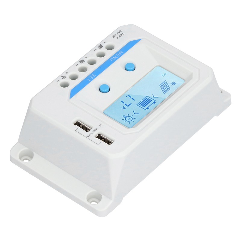 Solar Charge Controller LCD Circuit Protection 3 Level PWM Charge