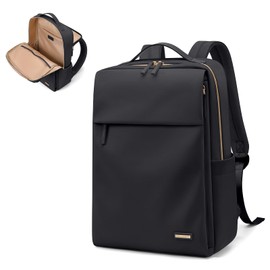 GOLF SUPAGS Travel Laptop Backpack for Women Airline Approved for Work College Travel Multi-Functional Casual Daypack Teacher Nurse Bags Fits 15.6 Inch Notebook (Black)