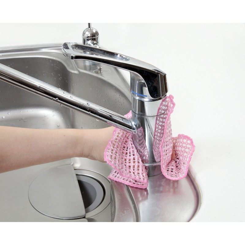 Sanko BO-49 Surprise Fresh Kitchen Sponge, Pink Green