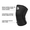BLOR Knee Pads 2.0 Black 5.7mm Ideal for Powerlifting in