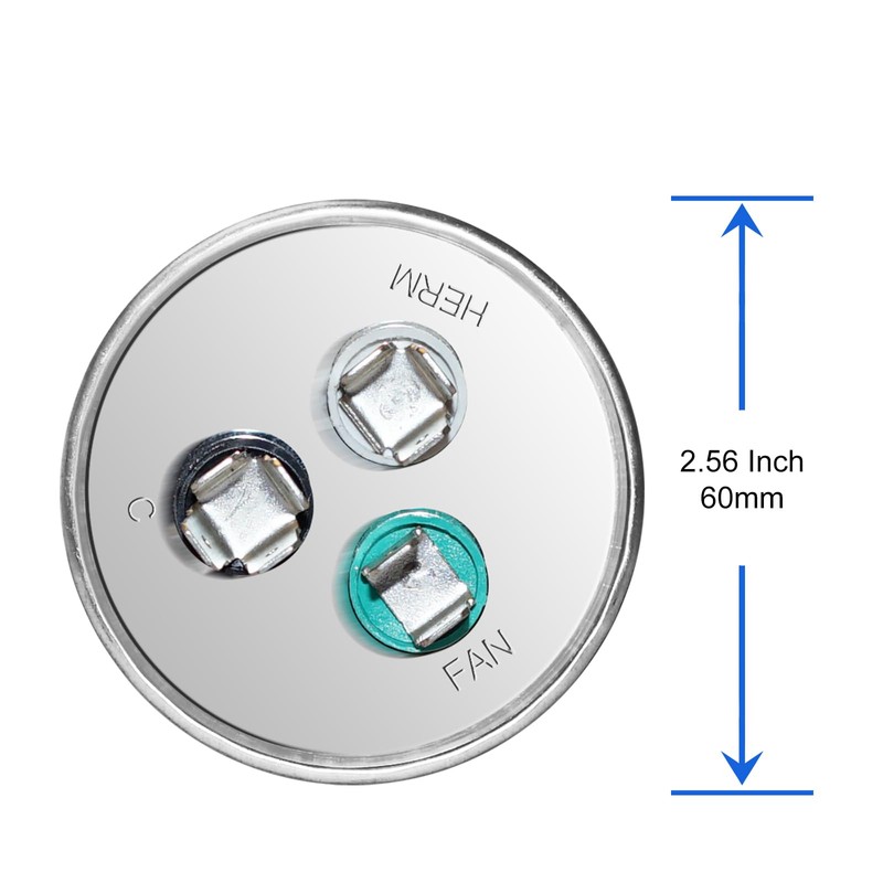 45+5 uF 45/5 MFD ±6% 370V/440V CBB65 AC Capacitor, Dual