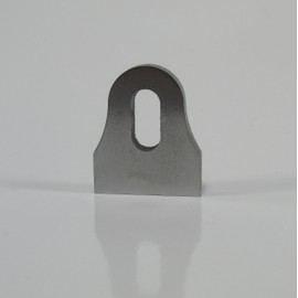 Medium Slotted Weld on Tab - 1/4" Thick Steel - SOLD IN PAIRS - Welding Fabrication Parts DIY Motorcycle Chopper Bobber Cafe Racer Builder - MADE IN THE USA