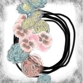 ART.COM Stretched Canvas Print Urban Romance by Jan Weiss, 16" x 16"