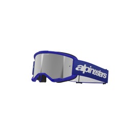 Alpinestars Vision 3 MX ATV MTB Off Road Goggle (Blue - Mirror Silver Lens)