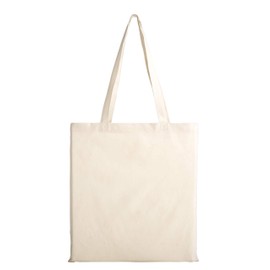 POLHIM® Unprinted Fabric Bag 38 x 42 cm 220 g/m² - Versatile, Durable Cotton Bag as Handbag and Carry Bag Sustainable Fabric Bag for Any Occasion, natural, Minimal