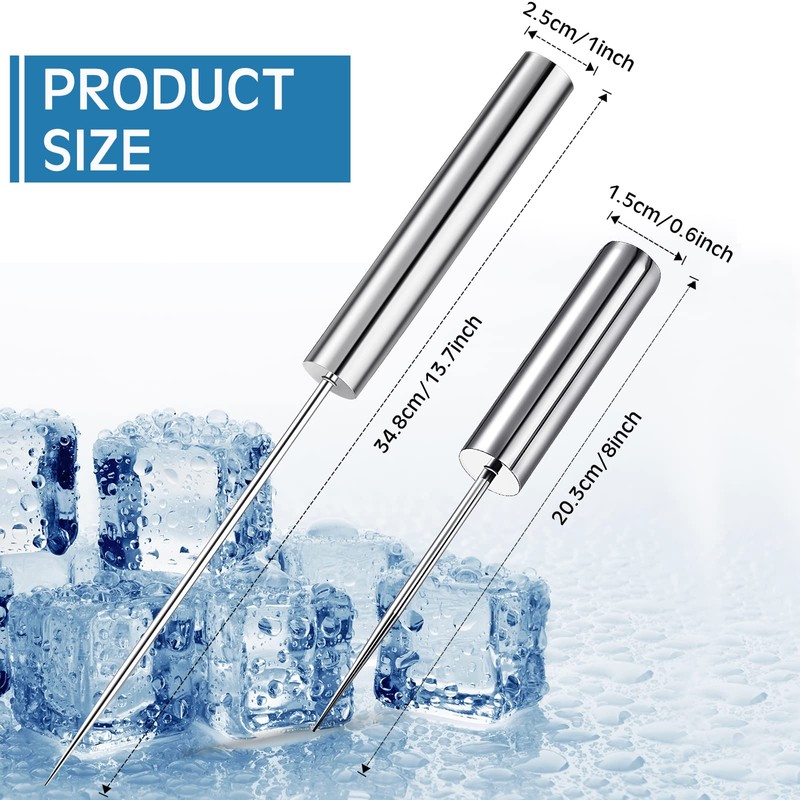 Stainless Steel Ice Pick Crusher Chisel Removal Pick Crushed Ice