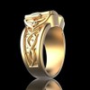 Ganquya Men's Hip Hop Cubic Zirconia Ring,Mini Secret Compartment Storage