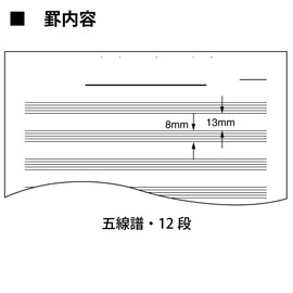コクヨ ノート キャンパス 音楽帳 レポートタイプ A4 5線譜12段 30枚 オン-70N