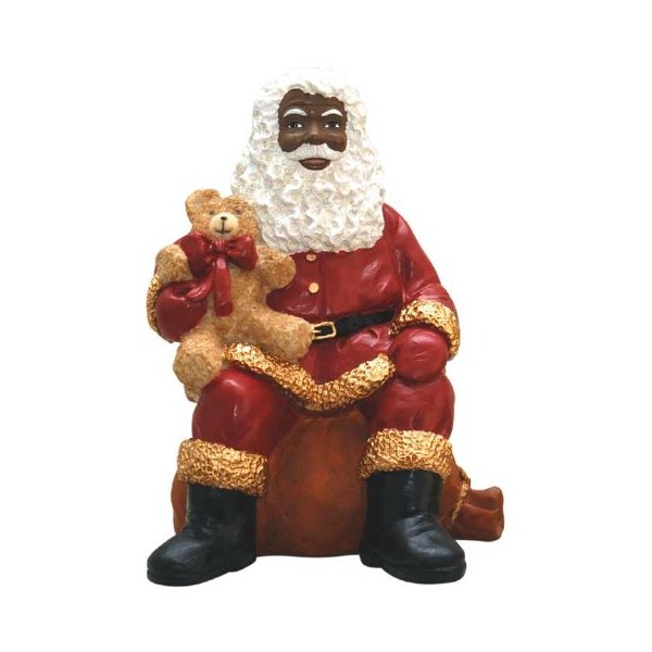 Ebony Treasures&reg; African American Santa Sitting