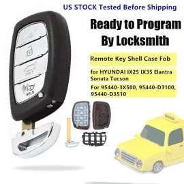 Unbranded 4Button for Hyundai IX35 Elantra Sonata Verna Tucson Smart Remote Key Shell Case