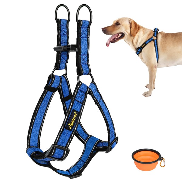 Xipebros Dog Harness,No Pull Dog Harness with Reflective Adjustable,Stops Pets