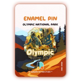 Enamel Pin - Olympic National Park. Collector’s Edition, Durable & Stylish Souvenir Pin for Backpacks, Jackets, Hats, and Accessories, National Park Lovers Gift