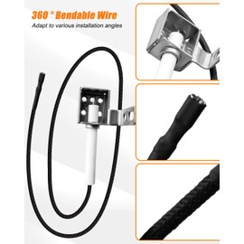 QNHEAY Barbecue Electrode Igniter Fit for Burner Cimf1 Master Forge Lowe's, Electrode Igniter Grill Replacement Parts Replace IG-49B BG179A