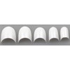 100 French Nail Tips White Oval Shape Short Nail In Small