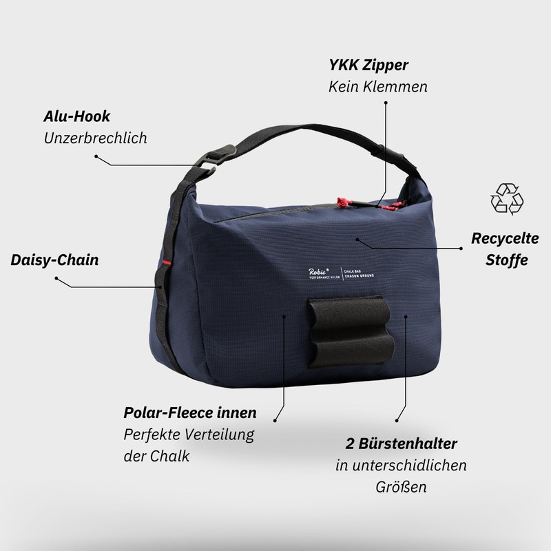 NORDKAMM Floor Chalk Bag for Climbing & Bouldering, Perfect for