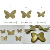 Butterfly Wall Decor Rustic Gold Wall Hangings Resin Butterflies Wall