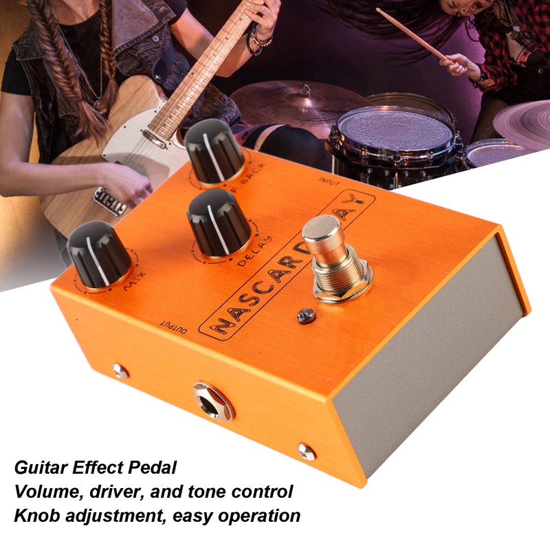 Delay Effect Pedal BBD Chip 3 Knobs Effector for Electric