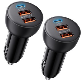 3-Port Fast Charging USB C Car Charger - 70W Power Adapter