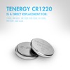 Tenergy CR1220 3V Lithium Button Cell Battery, for Keys, Watches,