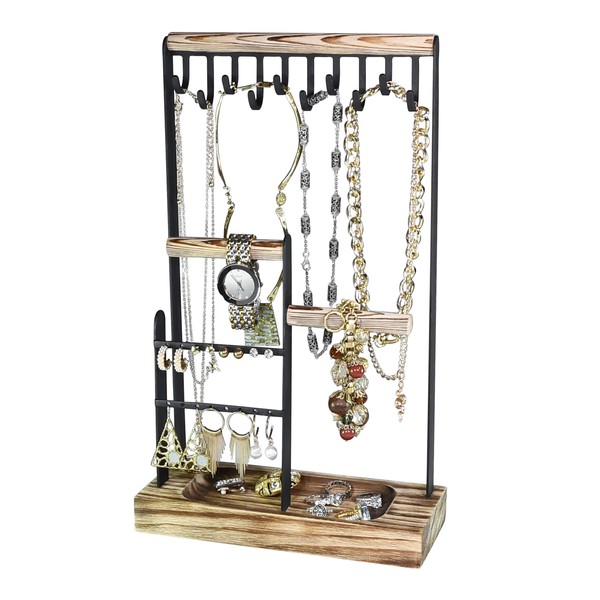 AMT Jewelry Organizer Stand, Extra Tall Jewelry Necklace Holder Jewelry