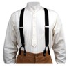 Historical Emporium Men's Canvas Y-Back Button End Suspenders Black