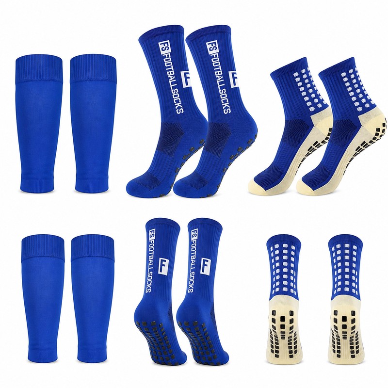 Men’s Grip Soccer Socks for Training – Non-Slip Polyester Calf