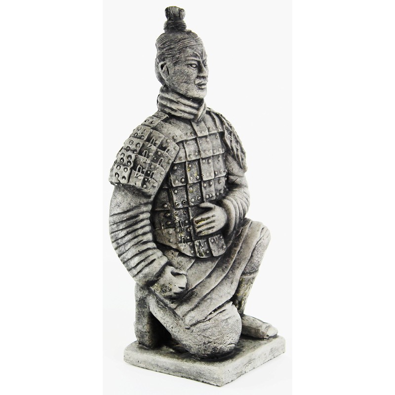 Chinese Warrior Statue Asian Home and Garden Statues Cement Figurine