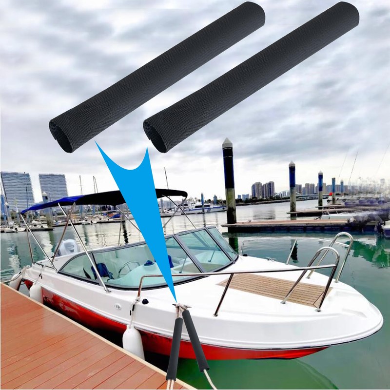 RddenIy Dock Line Chafe Guards, 39.3”Length Ultra Strong Removable Chafing