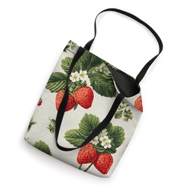 Strawberry Pink Vintage Cottagecore Aesthetic || Strawberry Tote Bag