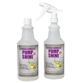Garage Gorilla Pump Shine | Surface Protectant & Shine Restorer for Gas Pumps | Metal & Composite Surfaces | with Micro-Spray Shield Barrier | 32 oz Bottles (Case of 6)