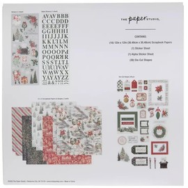Tree House Studio Vintage Christmas Papercrafting Kit - Includes 50 Pieces