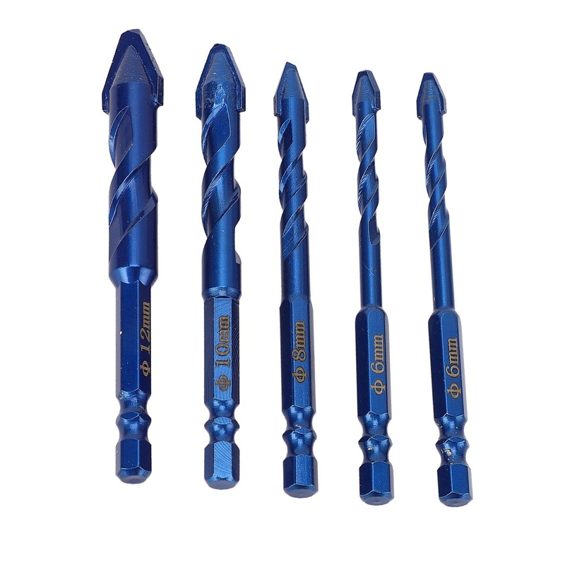 5Pcs Crooked Head Eccentric Drill Special High Strength Twist Bit
