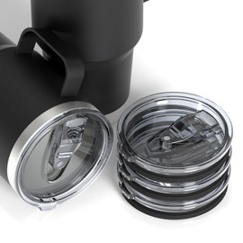 Linkidea Cup Lids Compatible with Yeti Rambler, D·S, BJPKPK, 30oz (850ml) 4 Pack Leak Proof Replacement Lids for 3.7" Cup Opening