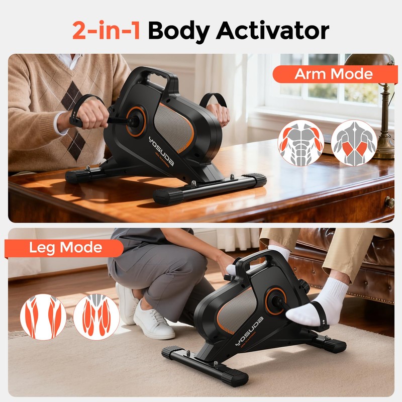 YOSUDA Under Desk Bike Pedal Exerciser - Magnetic Mini Exercise