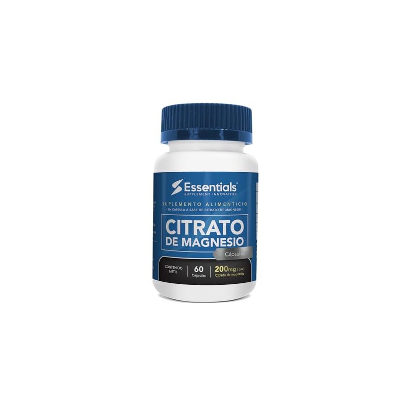 ESSENTIALS INNOVATION Citrato de magnesio 200 mg | 60 cápsulas