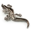 Large Vintage Diamante Lizard Brooch (Silver Tone)