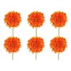 Gasper Set of 6 Artificial Gerbera Orange Height 60 cm