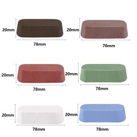 6 Pcs Metal Buffing Polishing Compound for Buffing Wheel, Buffing Wheel Compound, Grit Corresponds to The Color from Coarse to Fine for Stainless Steel, Jewelry, Aluminum Polishing Compound -16 Oz