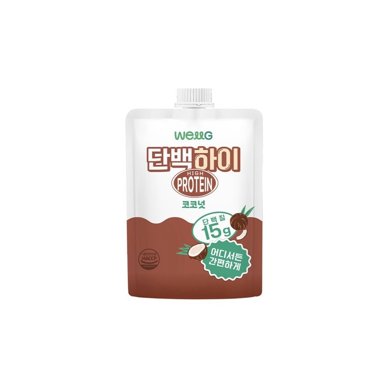 웰그린 단백하이 프로틴 코코넛 40g x 5개 Wellgreen Protein Hi