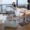 Relaxdays Felt Firewood Basket, Portable Magazine Holder, Wood Bin H