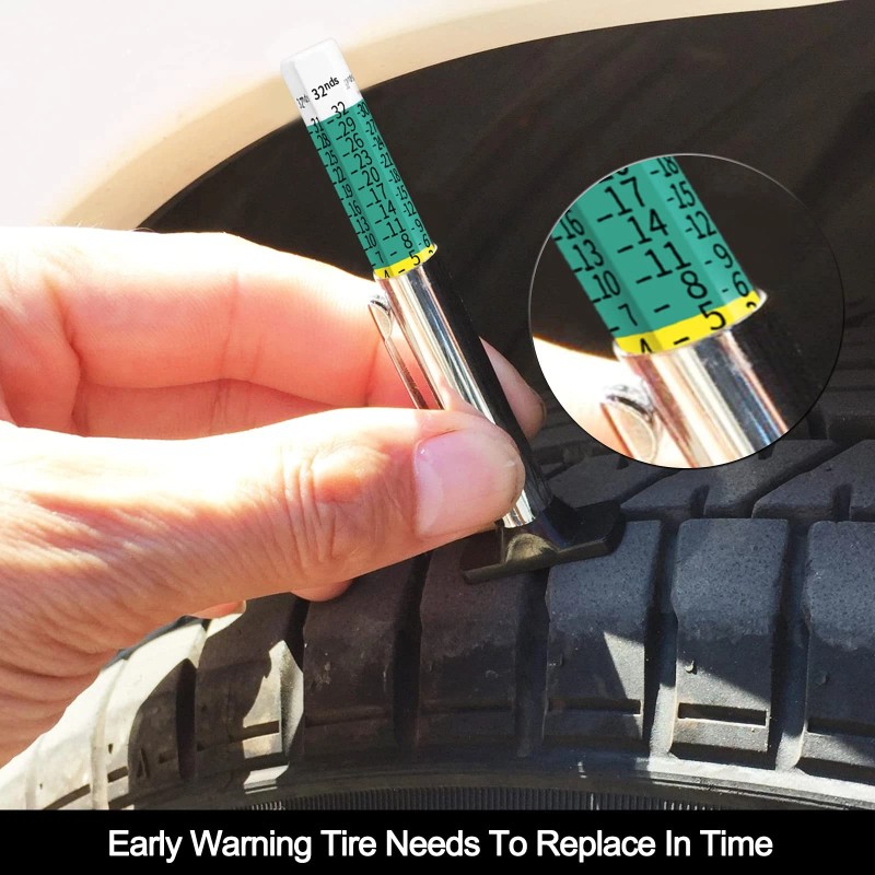 Godeson 88702 Smart Color Coded Tire Tread Depth Gauge