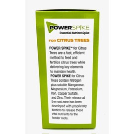 Power Spike for Citrus Trees, Citrus Tree fetilizer Spike. Essential Nutrient Spike specifically formulated to Feed and fertilize All Types of Citrus Trees and Address Common Deficiencies., 93307