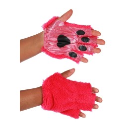 Elope Magenta Anime Cat Fingerless Paws Pink Gloves