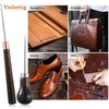 2 Pieces Solid Wood Handle Drillable Awl Craft Cloth Professional
