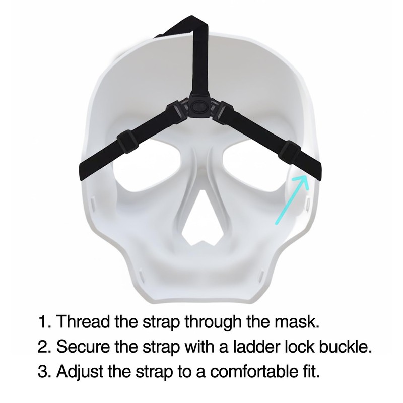 2 Pack Adjustable Mask Strap Kit Including Elastic Bands Sliders