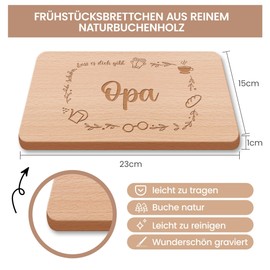 Gifts for Grandpa and Grandma, Breakfast Board Grandpa and Grandma, Bread Board with Engraving as a Gift for Best Grandpa and Grandma