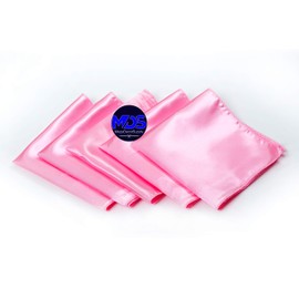 MDS Set of 100 PCS Satin Napkin 12x12 Inch Square, Dinner Table Napkins for Wedding, Bulk Silky Sateen Cloth Napkins for Restaurant Banquet Graduation Birthday Party Decoration - Pink